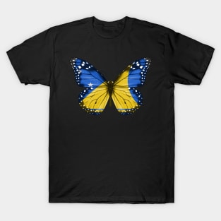 Tokelaun Flag  Butterfly - Gift for Tokelaun From Tokelau T-Shirt